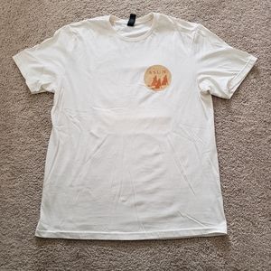White and orange t shirt